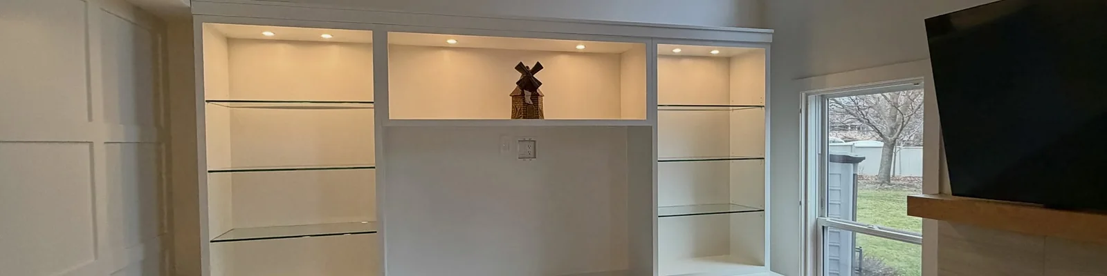 Custom built-in cabinetry by Amend Developments