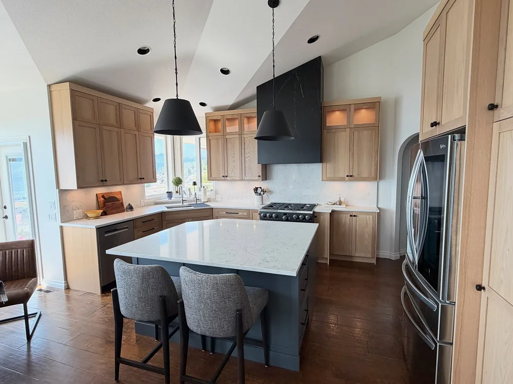 Kelowna oak kitchen renovation by Amend Developments, photo 1